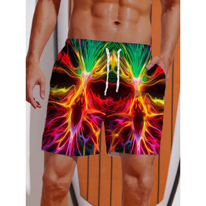 Men's Graphic Printed Psychedelic Swimwear Lune London