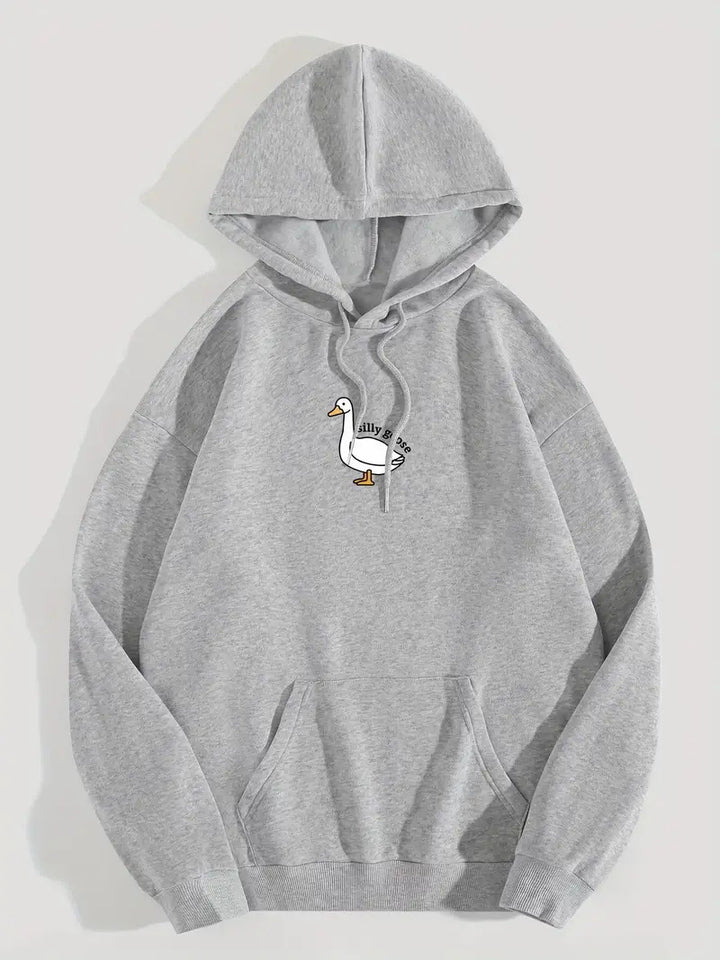 Hoodie pour femmes avec motif de oie créatif et intérieur en molleton doux Chic & Stil