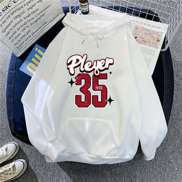 Women's hooded sweatshirt with creative basketball design Chic & Stil