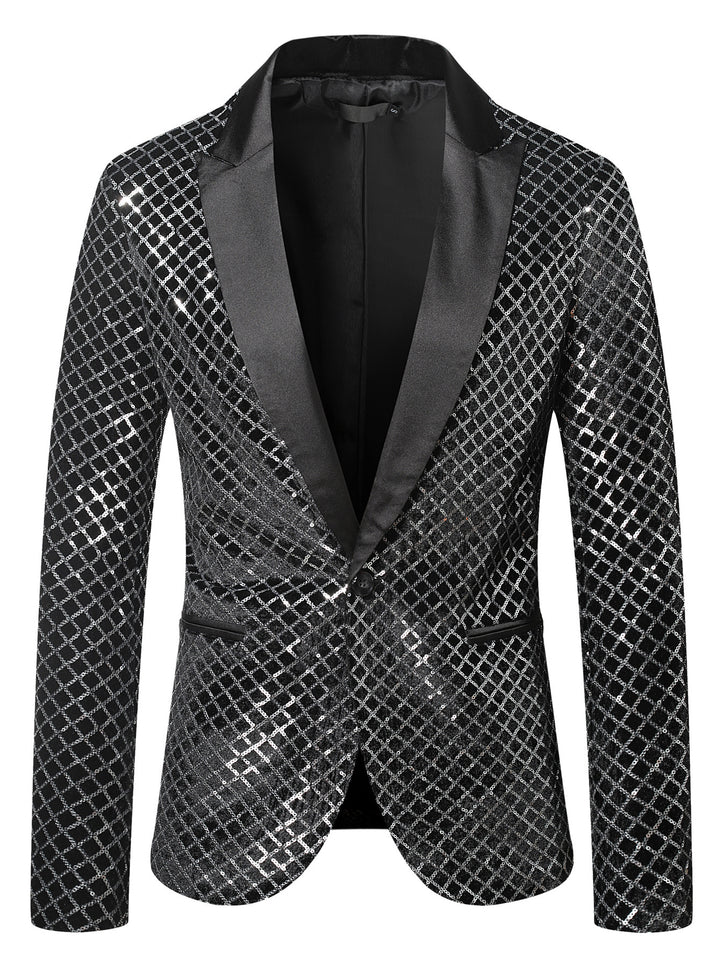 Glamorous sequined blazer jacket for women Lune London