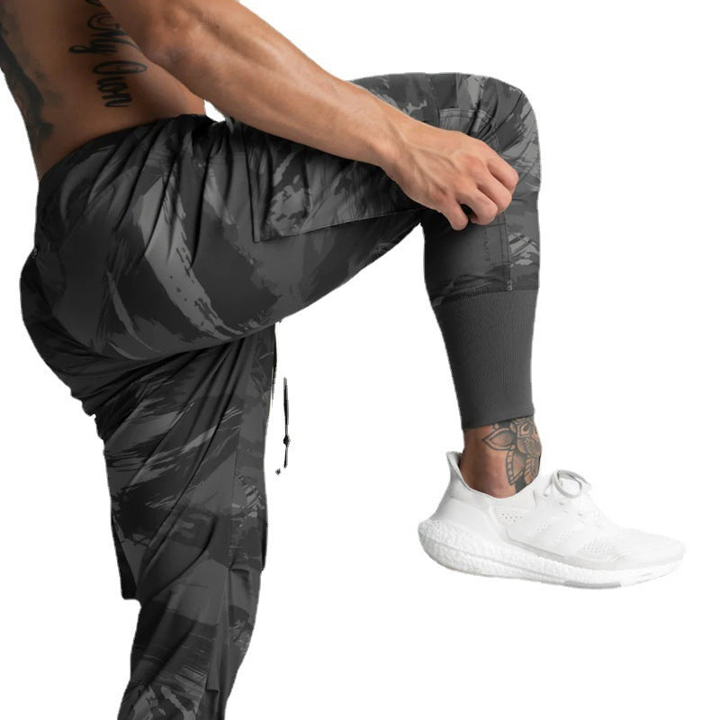 Men's cargo jogger pants with elastic waistband and handy side pockets Lune London