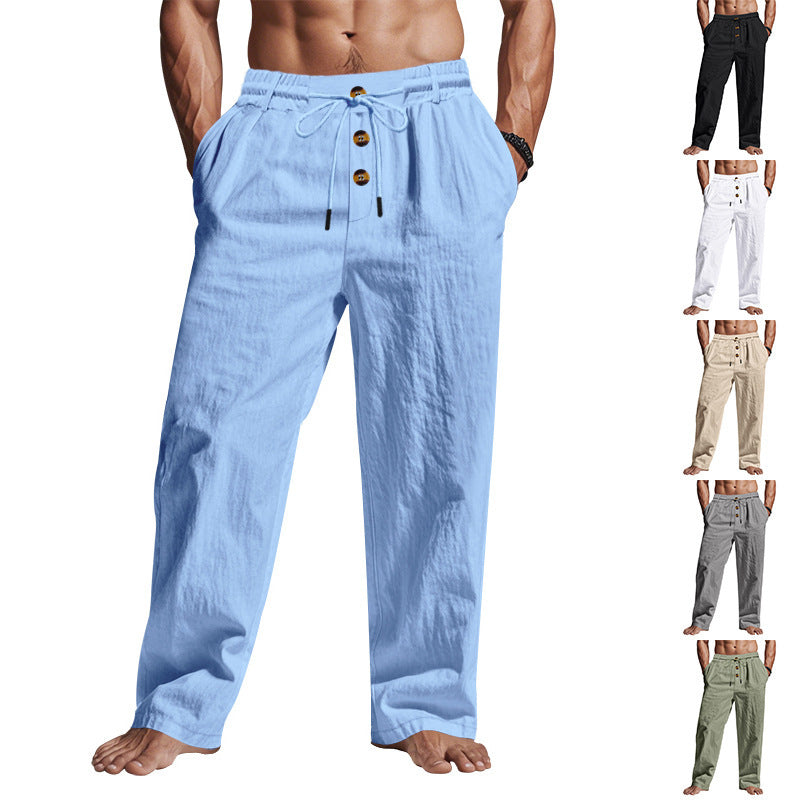 Casual leisure pants for men, comfortable and airy, with a wide cut Lune London