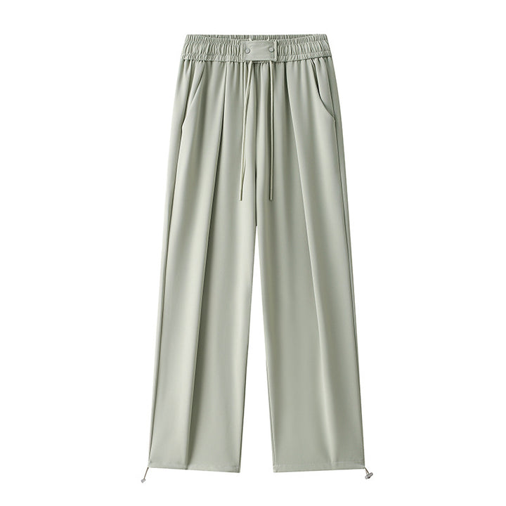 Loose leisure pants for women with elastic waist and adjustable drawstring Lune London