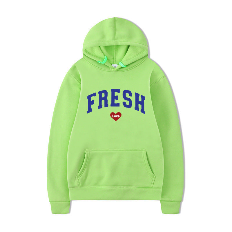 Women's hoodie with playful lettering and soft inner fleece Lune London