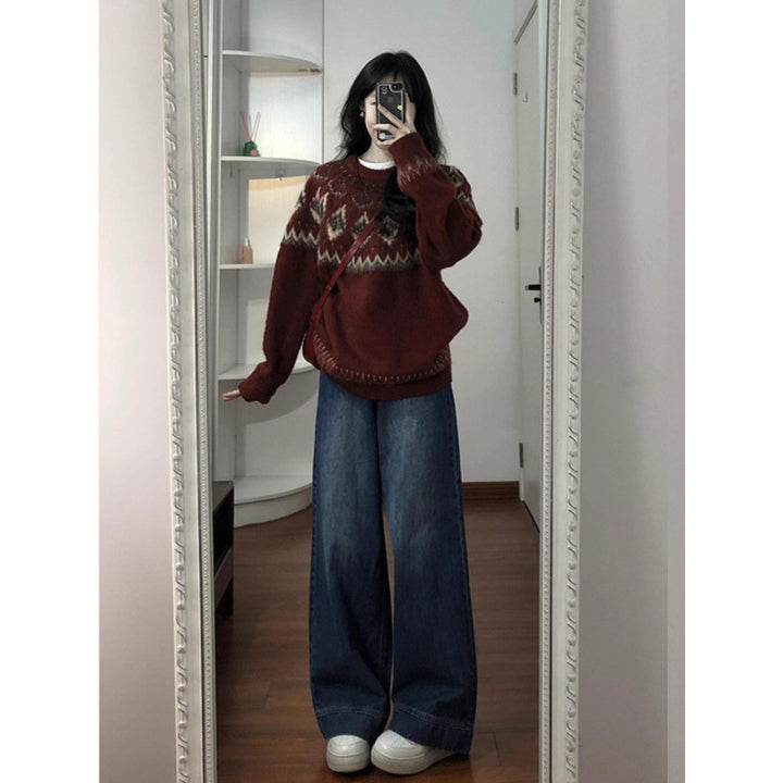 Pull élégant pour femmes avec motif traditionnel Chic & Stil