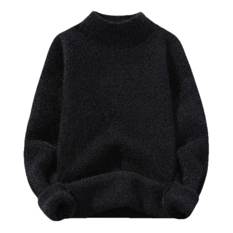 Women High-Quality Ribbed Knit Sweater with Turtleneck and Relaxed Fit Lune London