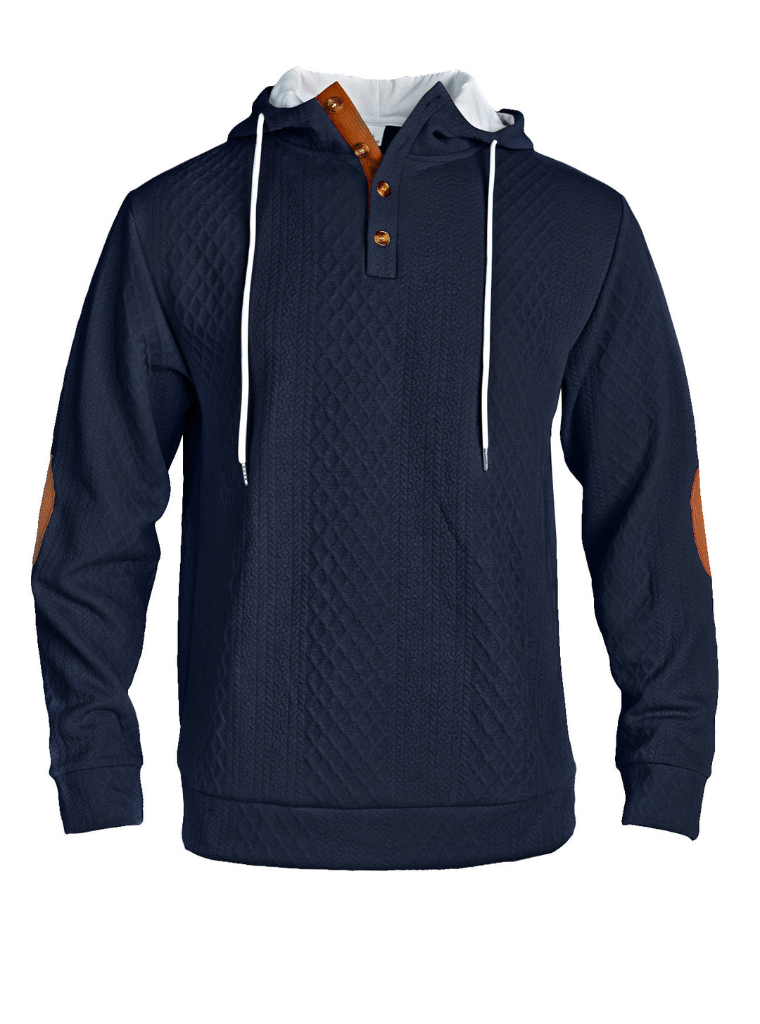 Casual hoodie for men with an innovative knitted structure and stylish accents Lune London