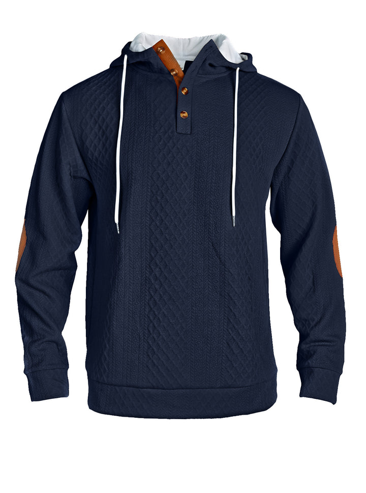 Casual hoodie for men with an innovative knitted structure and stylish accents Lune London