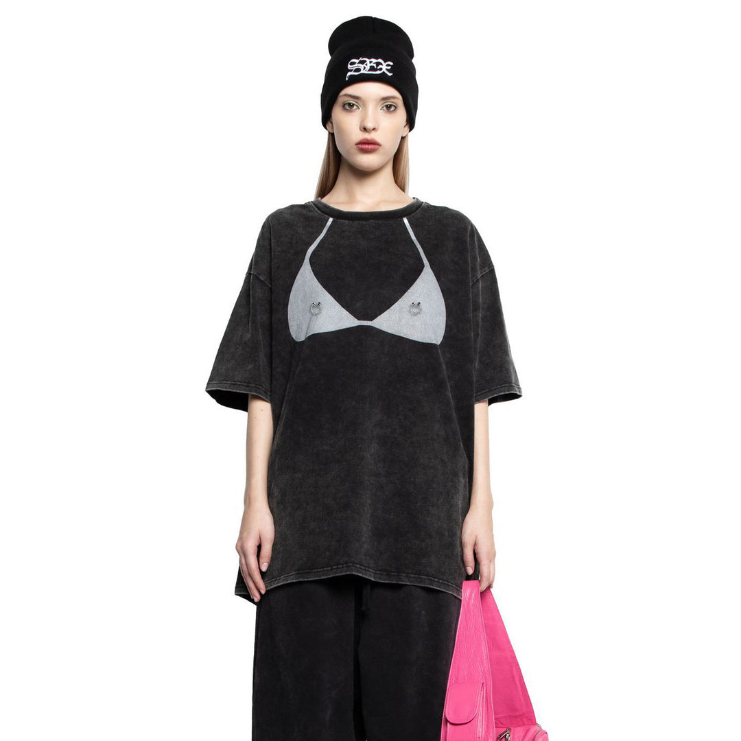 Women's t-shirt with unique bikini print Lune London
