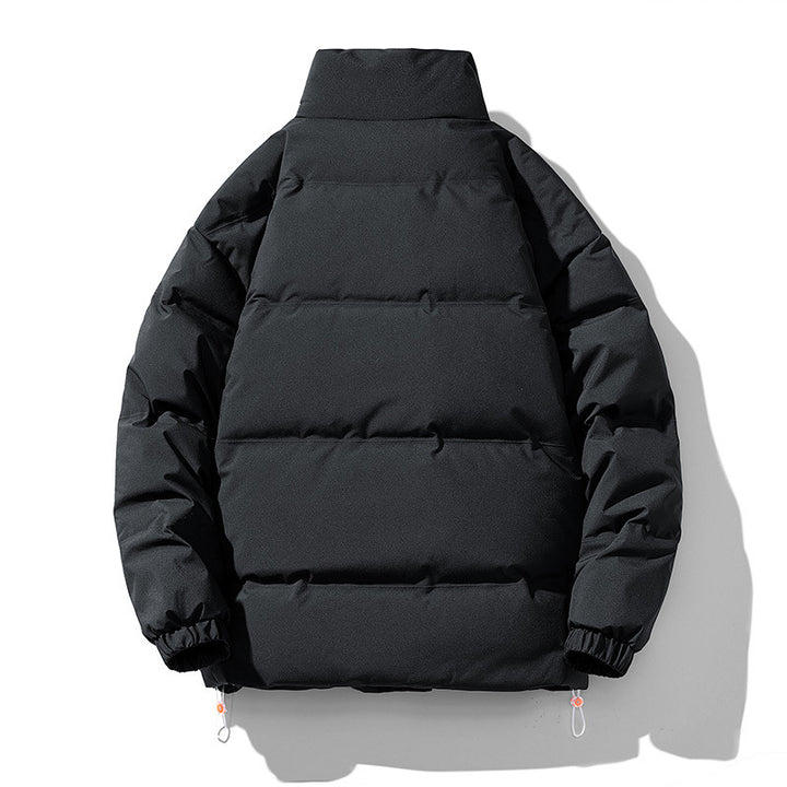 Lady insulated down jacket with high collar and side piped pockets Lune London