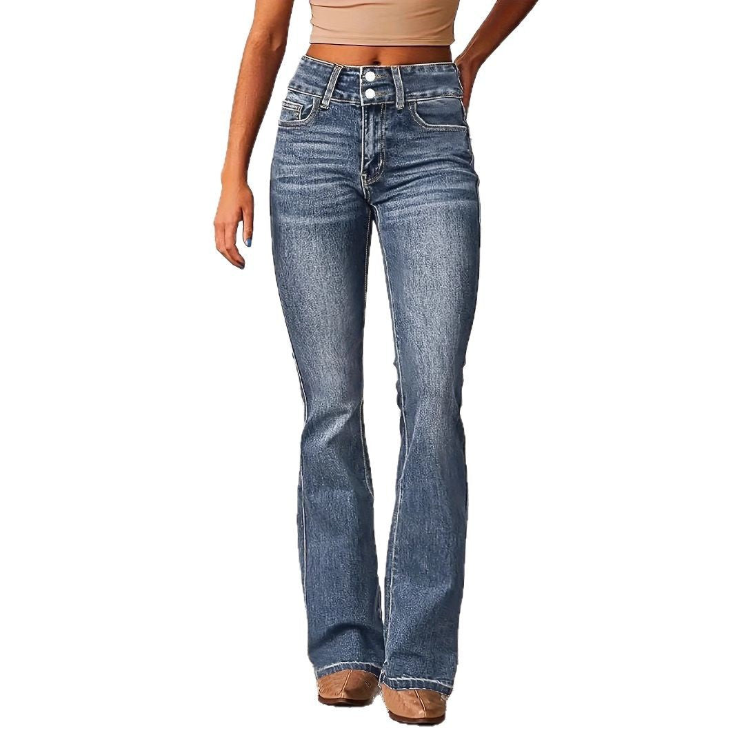 Jean bootcut taille haute femme Chic & Stil
