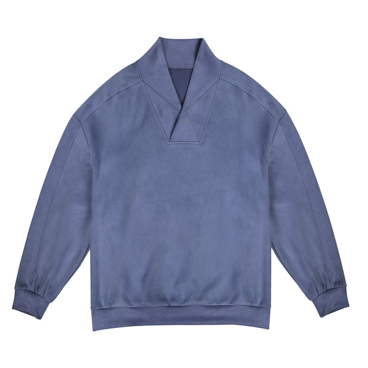 Women's sweater with modern high collar and relaxed cut Lune London