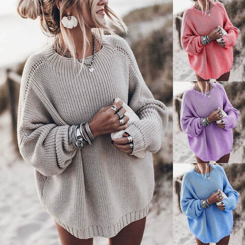Lune London | Women's Oversized Knit Sweater with Casual Cut