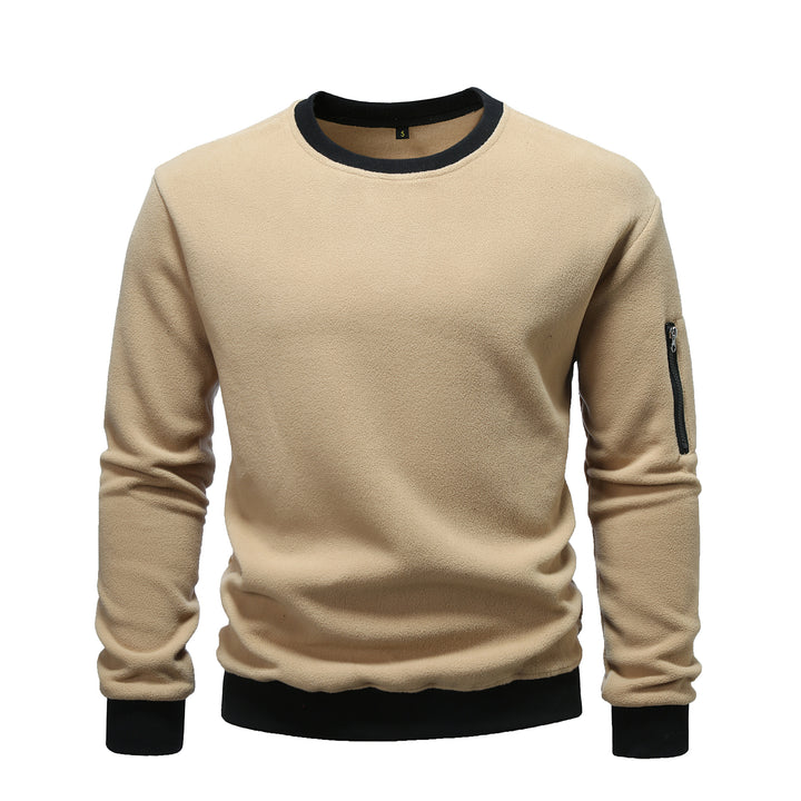 Comfortable fleece pullover for men with zip pocket Lune London
