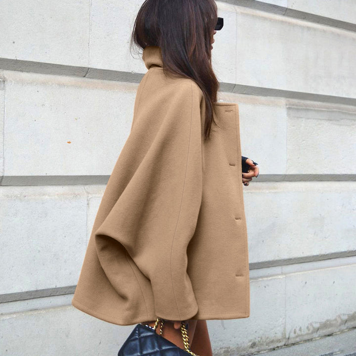 Oversized wool coat for women with classic cut Lune London