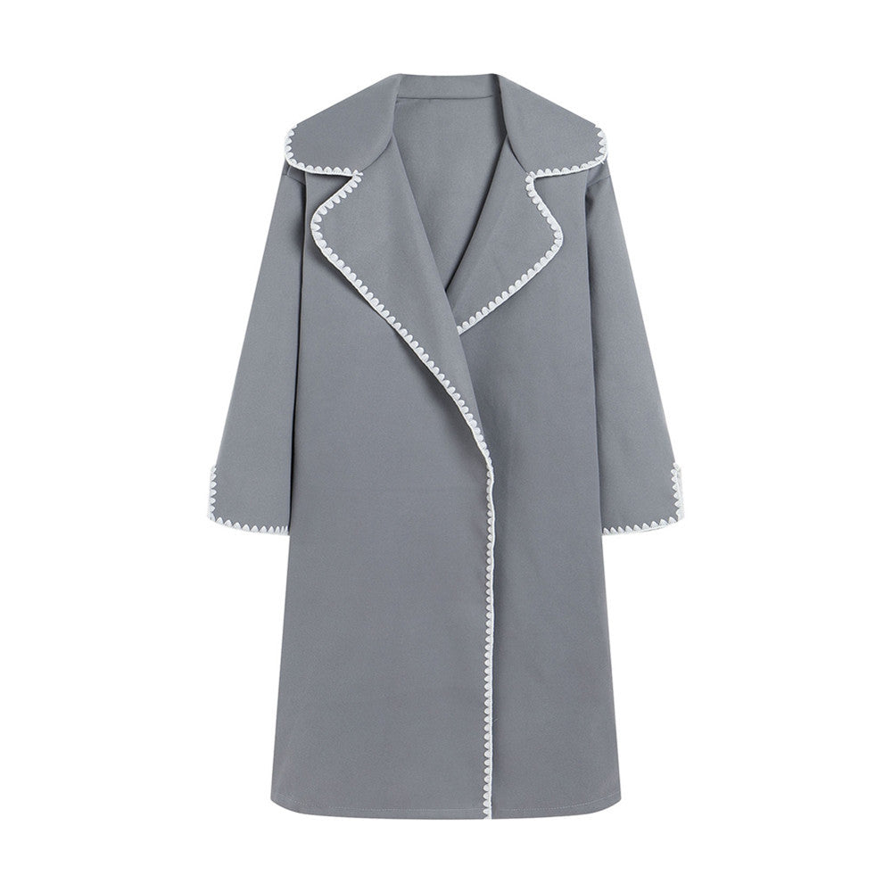 Women’s Trendy Transitional Blazer with Decorative Edges Lune London