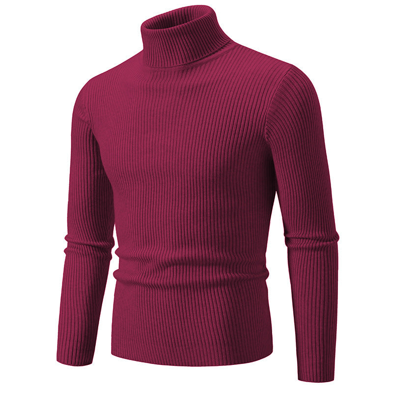 Elegant turtleneck sweater for men in durable knit material Lune London