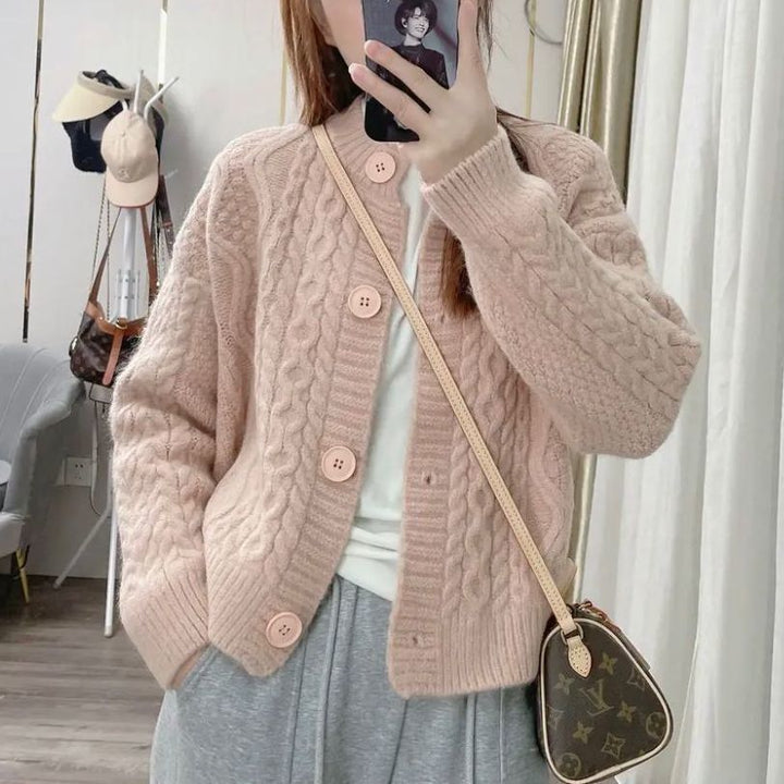 Cardigan confortable pour femmes avec motif en cable Chic & Stil 1772285547