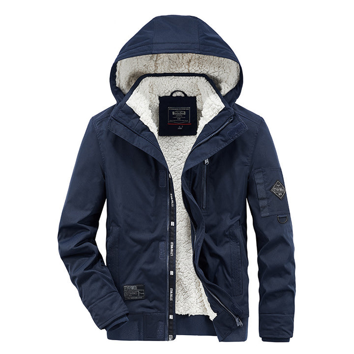 Technical transition jacket for men with warm inner lining Lune London