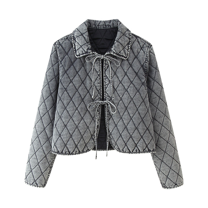 Quilted leisure jacket for women with adjustable drawstring Lune London
