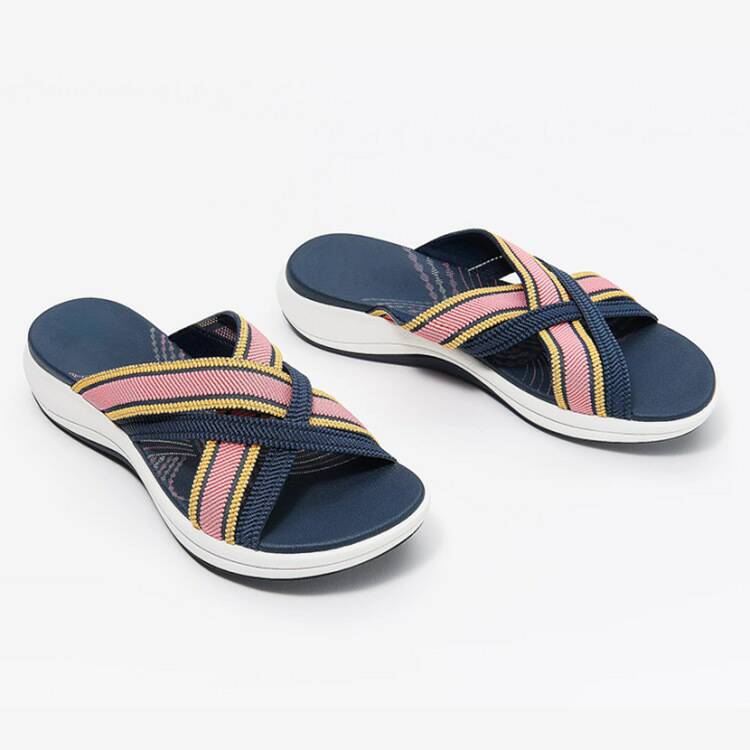 Comfort sandals for women with ergonomic insole and adjustable straps Lune London