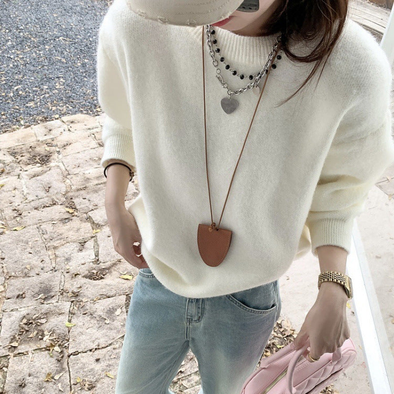 Pull en maille confortable pour femmes à coupe surdimensionnée Chic & Stil