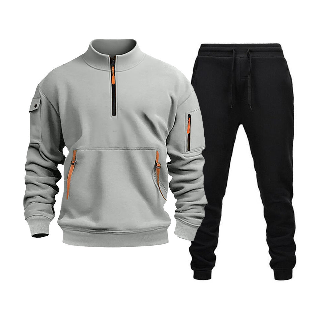 Men's modern sports suit with functional pockets and zipped details Lune London