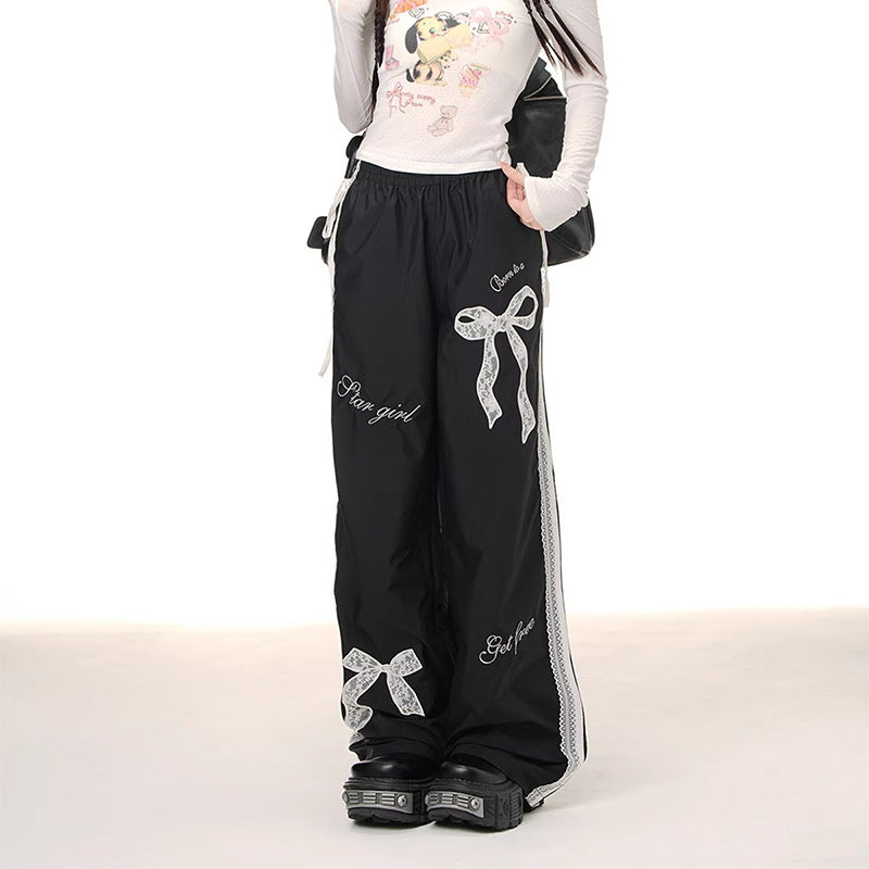 Women's Comfortable Casual Pants with Decorative Ties