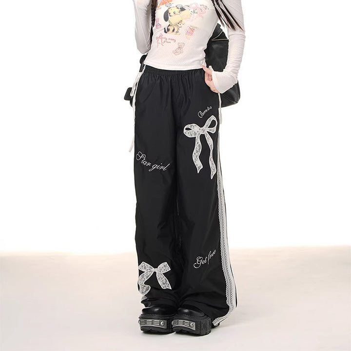 Women's Comfortable Casual Pants with Decorative Ties