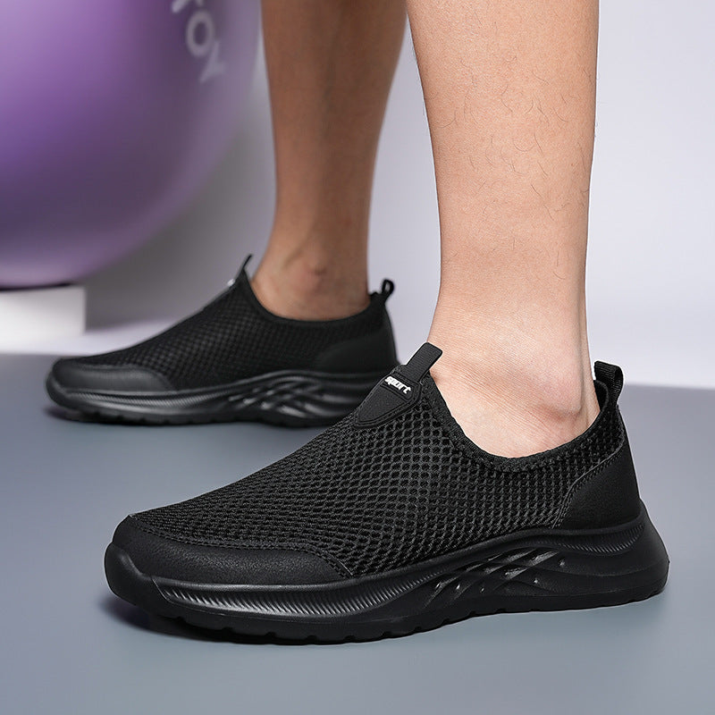 Men's Breathable Slip-On Sneakers with Adaptive Light Design Lune London
