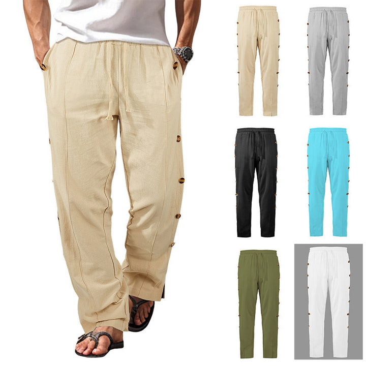 Comfortable women's joggers with chic and stylish button details