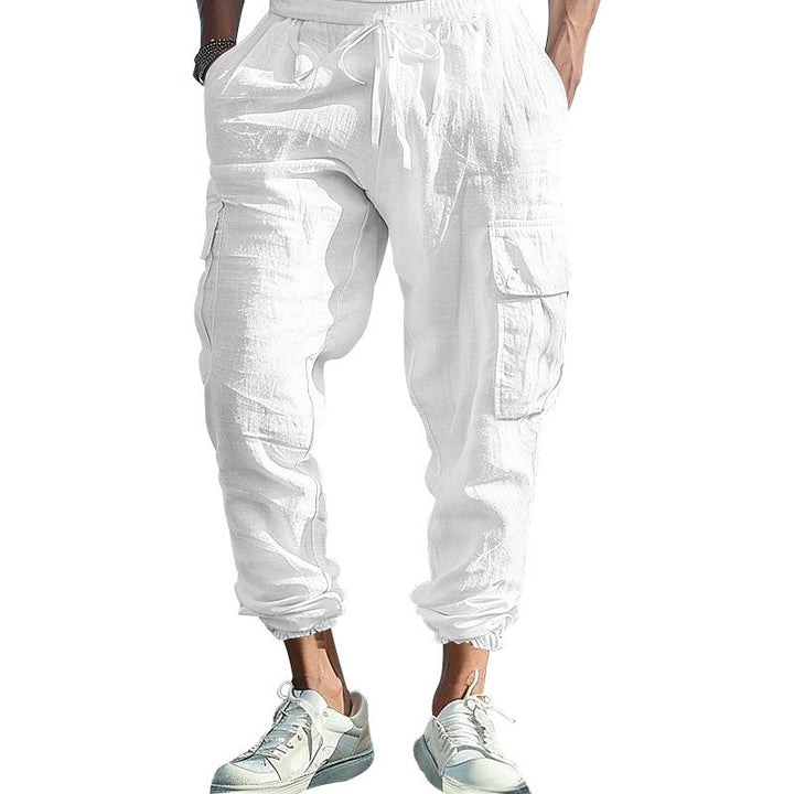 Men's cargo pants with elastic waistband and practical side pockets Lune London 1759578019
