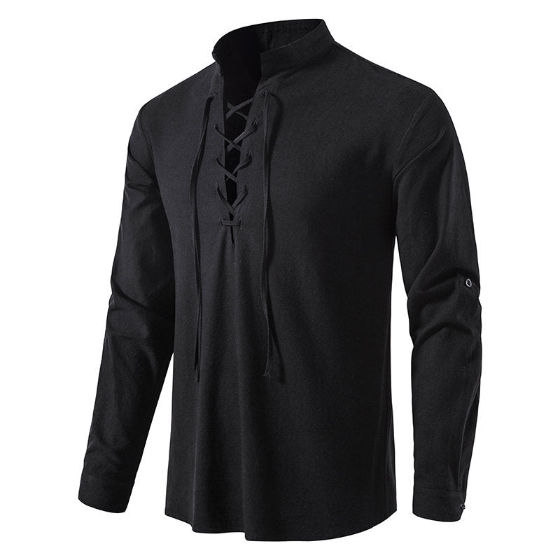 Men's long sleeve shirt with casual cordage Lune London
