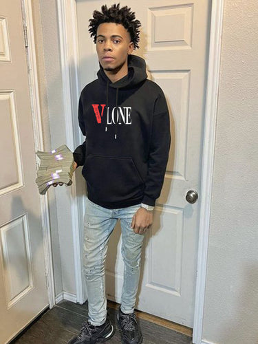 Men's hooded sweatshirt with trendy graphic print Lune London