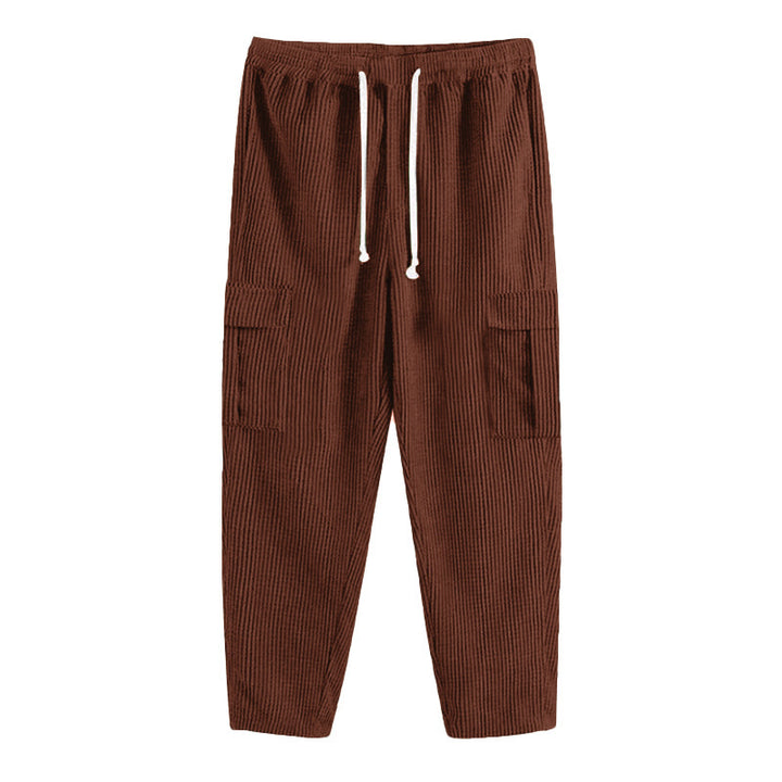 Men's comfortable cargo pants with adjustable waistband and side pockets Lune London