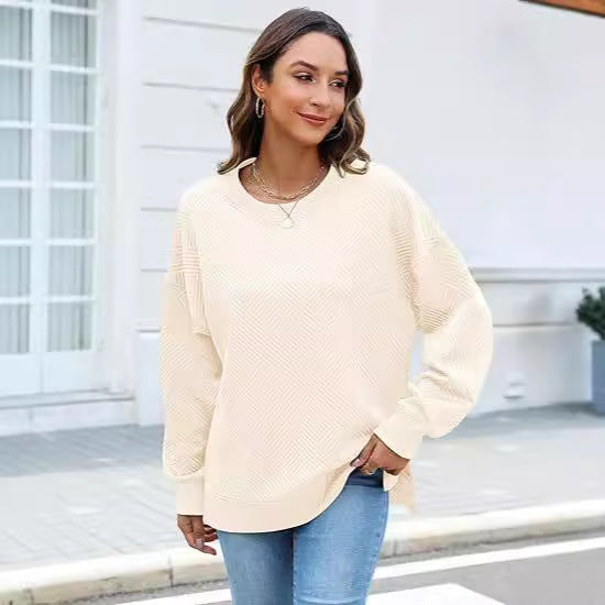 Women's Oversized Sweatshirt with Textured Design Moon London