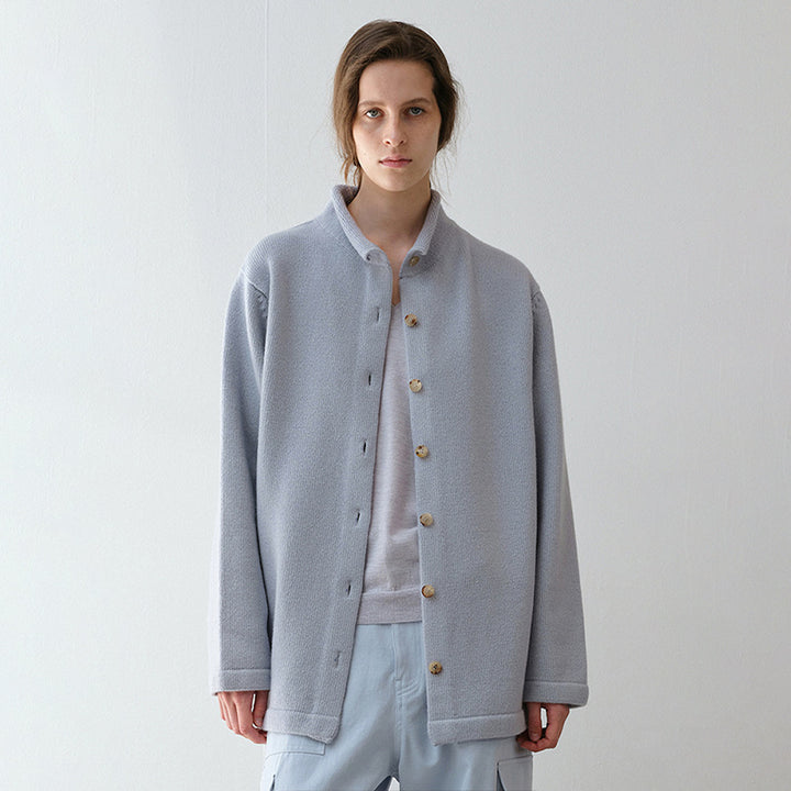 Veste en laine chaude pour femmes avec col montant Chic & Stil