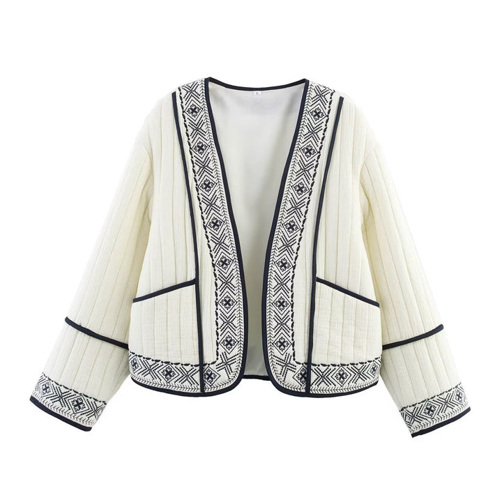 Quilted and embroidered leisure jacket for ladies Lune London