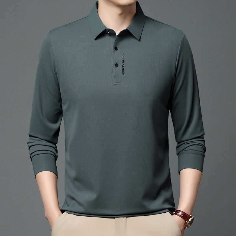Long sleeve polo shirt for men, trendy, with breathable properties Lune London