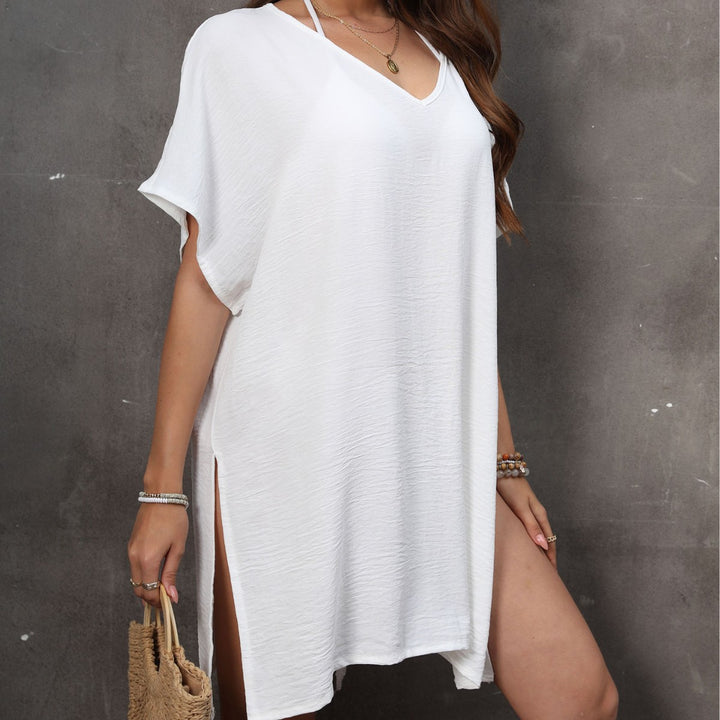Ladies V-Cut Tank Top Lightweight Beach Lune London