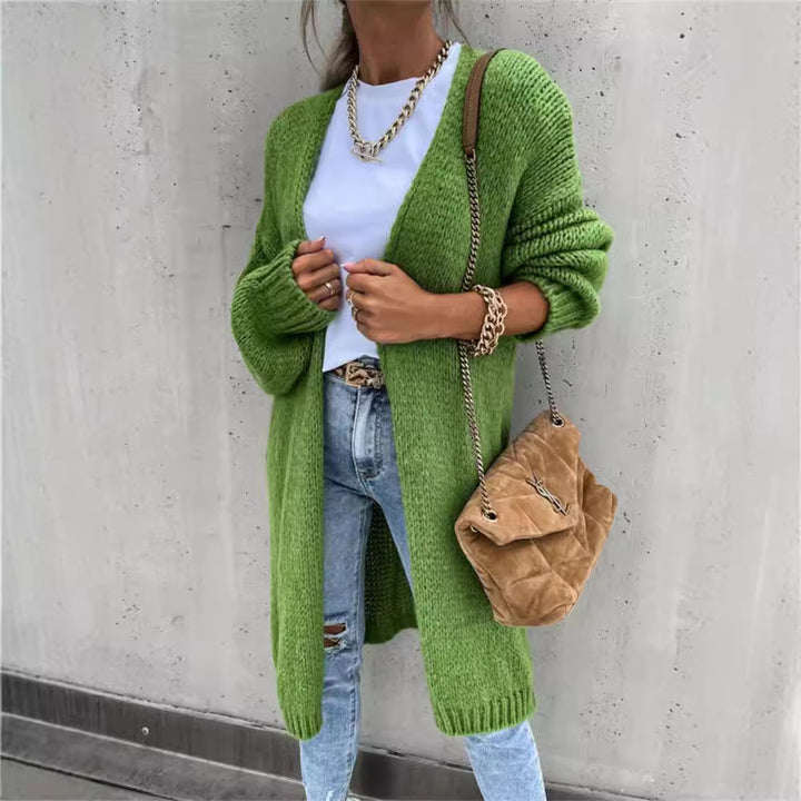 Lune Londonl women's knit cardigan in chunky knit with open design