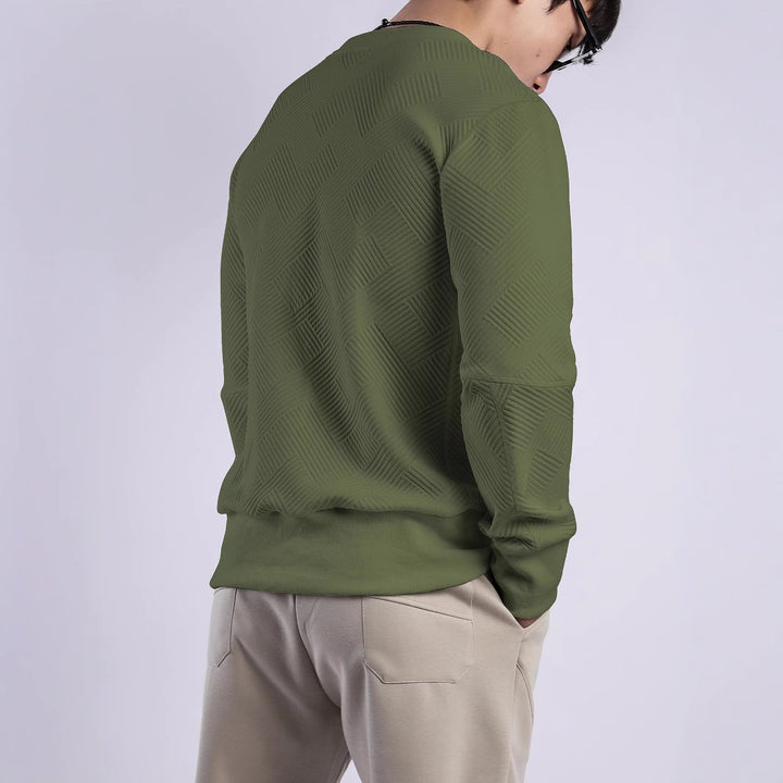 Sweatshirt for women with a trendy textured design and a high-quality cotton blend Lune London