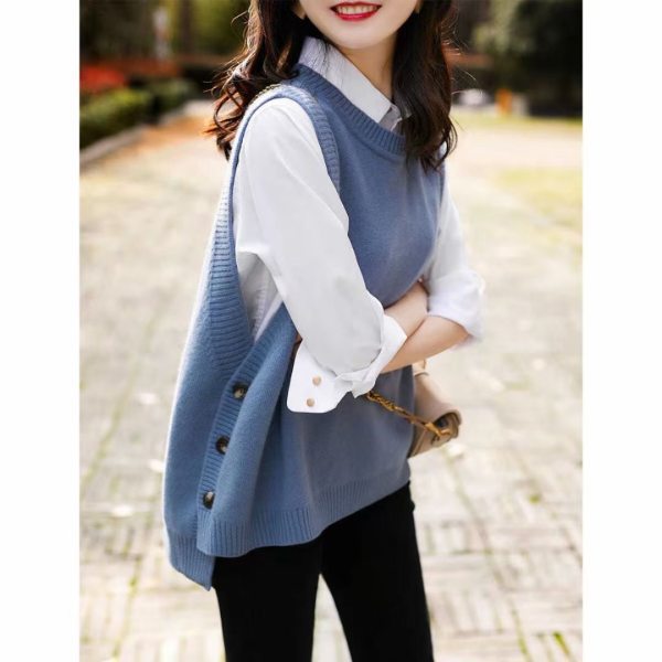Gilet en tricot élégant pour femmes avec détails de boutons et design intemporel Chic & Stil