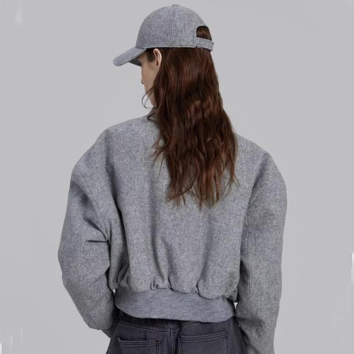 Veste surdimensionnée à la mode pour femmes en mélange de laine Chic & Stil