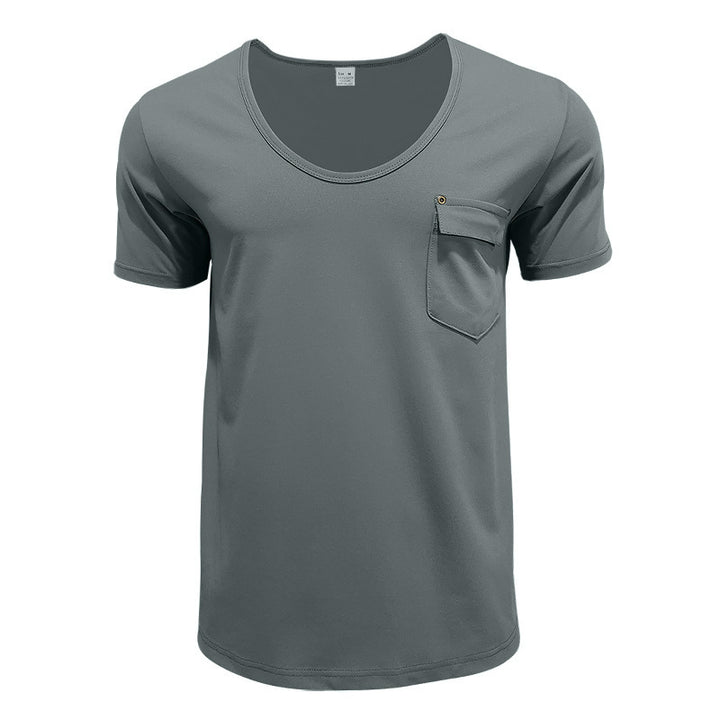 Breathable men's T-shirt with practical chest pocket Lune London