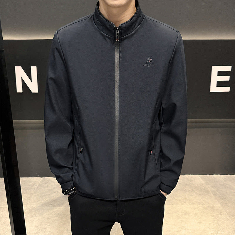 Sporty transition jacket for men with high collar Lune London