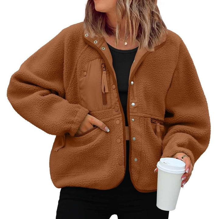 Ladies cozy fleece jacket with practical pockets Lune London