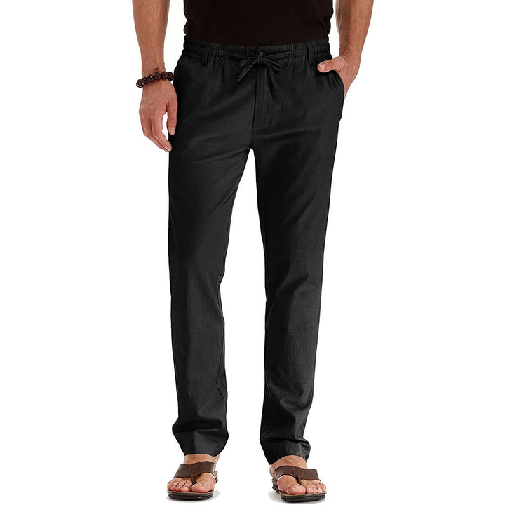 Casual linen pants for men with elastic waistband and comfortable fit Lune London