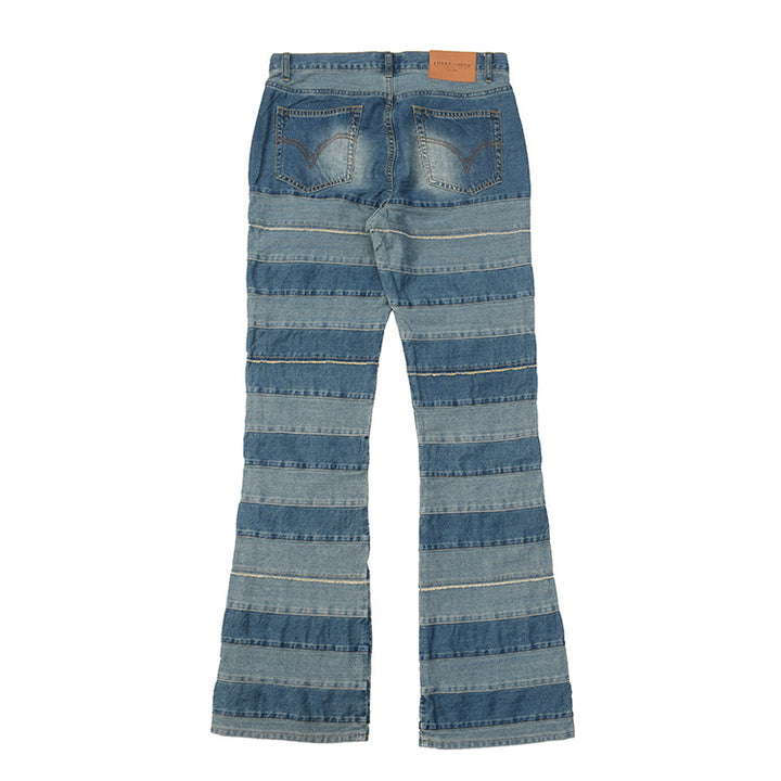 Jean woman with a modern striped pattern and a comfortable fit Lune London