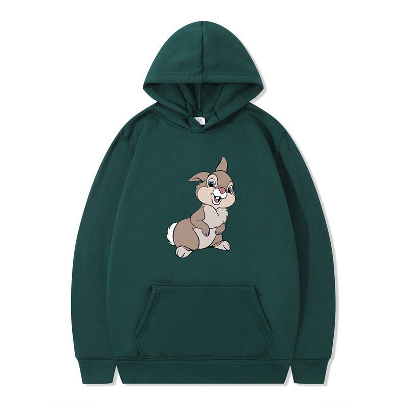 Women's hooded sweatshirt with cute rabbit design and comfortable kangaroo pockets Lune London